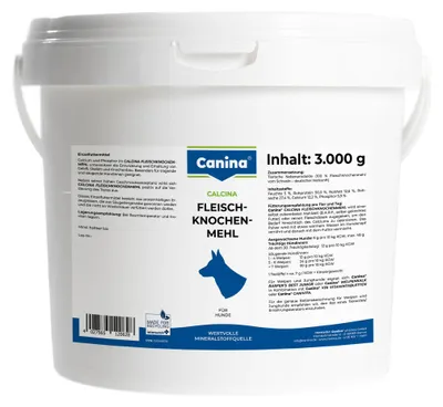 Produktbild von 3 kg Canina Calcina Fleischknochenmehl Hund
