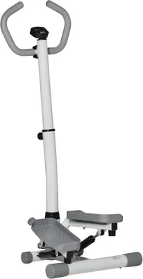 Produktbild von Fortuna Lai Stepper Heimtrainer für Zuhause mit LCD-Bildschirm einstellbare Geschwindigkeit Metall ABS 55 x 53 x 118-128 cm