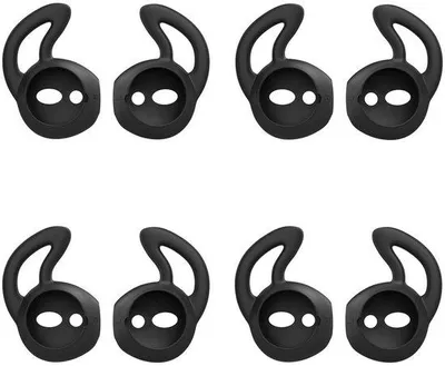 Productafbeelding van Silicone Eartips voor Apple AirPods/EarPods - 4 Paar Zwart