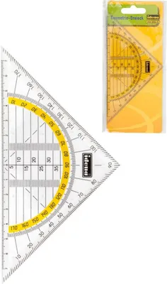 Produktbild von Idena 602035 Geo-Dreieck, 14 cm ohne Griff, transparent