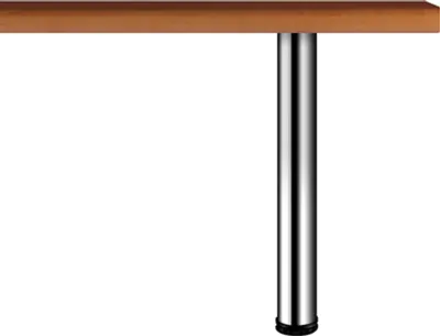 Produktbild von Naber Standard 6/71. Stützfuß, chrom poliert  - Trag-/Stützelement