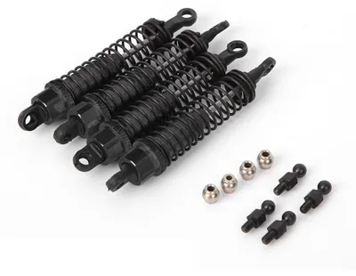Image de Amortisseurs avant et arrière 80 mm pour voiture RC, accessoires pour RGT 136100 1/10 noir 68126BL