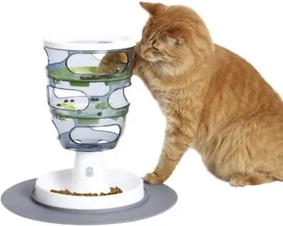 Productafbeelding van Langzaam voedingsbakje voor katten, puzzelbak, voorkomt dat katten te snel eten
