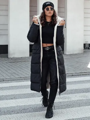 Productafbeelding van Dstreet dameswinterjas Glampuff, zwart, maat XL