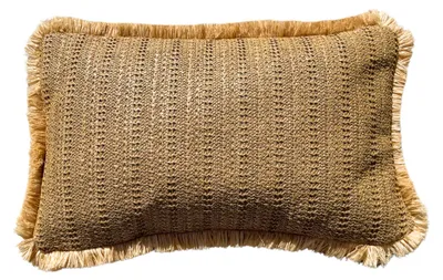 Image de Housse de coussin effet raphia - Uni - Carré - 45x45cm
