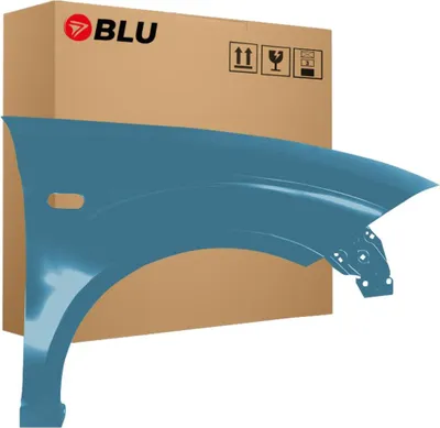 Zdjęcie produktu dla BLU Błotnik Premium pasujący do Seat Altea 5P1/5P5 LS5Y Prawy Niebieski BlauMar | 2004-2015 | Przedni Przód | Lakierowany | Gotowy do montażu | Ocynk