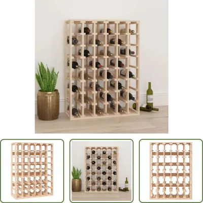 Obrázek produktu pro Stojan na víno The Living Store 70x33x94 cm z masivního borovicového dřeva