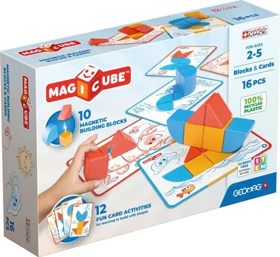 Produktbild von GEOMAG Magicube Formen Magnetische Wü rfel 16 Stü ck