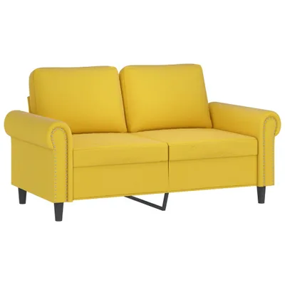 Produktbild von 2-Sitzer-Sofa Gelb 120 cm Samt