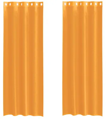 Immagine prodotto di vidaXL Tende in voile con occhielli 2 pz. Arancione 140x300 cm
