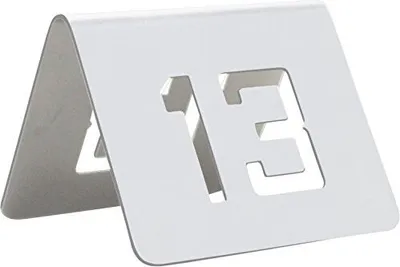 Immagine prodotto di Set di targhette con numeri da tavolo da 1 a 24 in acciaio inossidabile