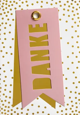 Produktbild von Danke  Glückwunschkarte im Format 115x17cm mit Umschlag