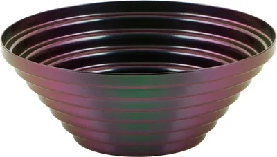 Produktbild von Alessi - Maya Schale Ø 20 cm, Purplegreen, Edelstahl, Holz