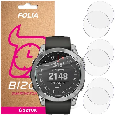 Produktbild von 6x Schutzfolie für den Bildschirm für Garmin Fenix 7, Bizon Watch HydroFlex