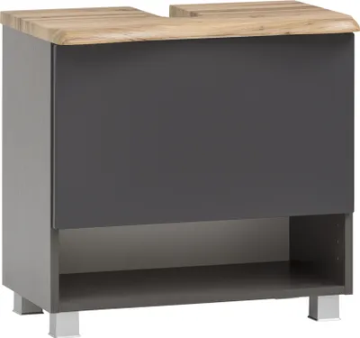 Image de Waschtisch-Set >Kaprun< (B/H/T: 61x55x47 cm) in graphit - 61x55x47 (BxHxT)