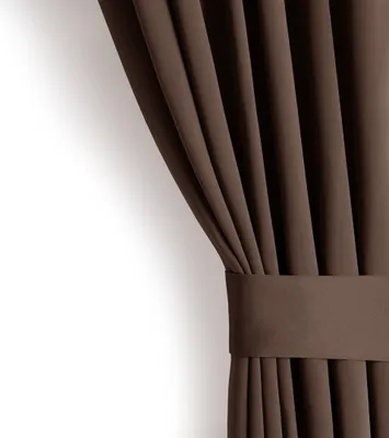 Zdjęcie produktu dla Závěs AmeliaHome Bla 140x175 cm tmavě hnědý 140x175