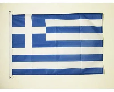 Griechenland Bootflagge 150x90 cm Polyester mit Ringen