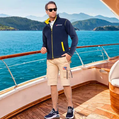 Produktbild von Nebulus Fleecejacke BALTIC Herren, warme Fleece Jacke, mit langem Full-Zip Reißverschluss, P5441 - Herren, navy, XXL