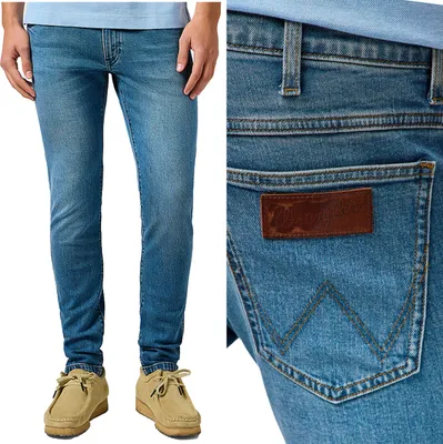 Immagine prodotto di WRANGLER Herren, Jeanshosen, Slim fit BRYSON, W31 L34, Blau, Jeans, baggyjeans, buggy
