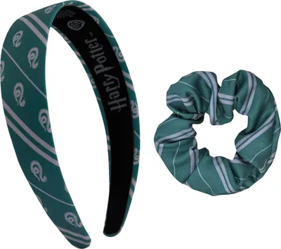 Image de Zestaw Akcesoriów Do Włosów Harry Potter Slytherin - Opaska i Gumka