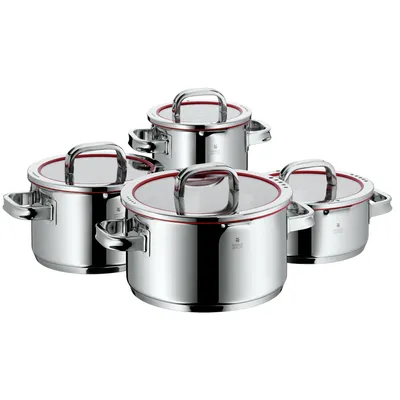 Produktbild von WMF Function 4 Kochgeschirr-Set 4-teilig, Induktion, Cromargan 0760046380