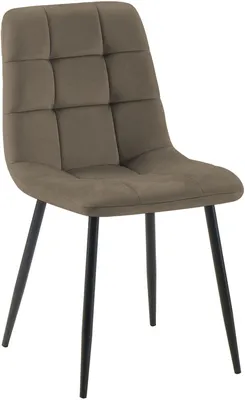 Produktbild von CLP Esszimmerstuhl Tilde gepolstert mit Rückenlehne bis 150 kg belastbar taupe Material Samt, KI-generiertes Bild