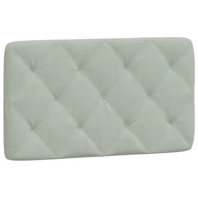 Immagine prodotto di Cuscino per testata grigio chiaro 80 cm in velluto