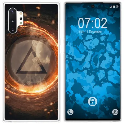 Produktbild von PhoneNatic Case kompatibel mit Samsung Galaxy Note 10+ Silikon-Hülle Element Feuer M3