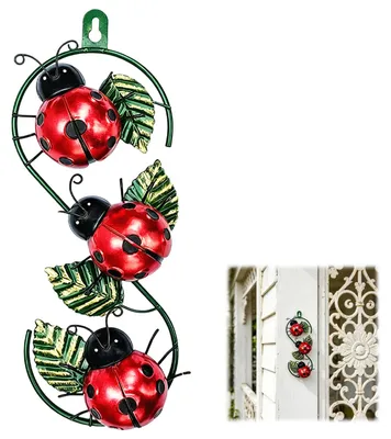 Productafbeelding van 3D Lieveheersbeestje Wanddecoratie - Rood