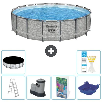 Produktbild von Bestway Steel Pro MAX Rund - 549x122 cm - 7-teilig  S662