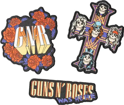 Immagine prodotto di Erik Editores Guns N Roses Set di 3 toppe taglia unica