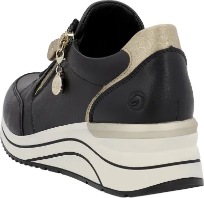 Produktbild von Remonte Damen Leder Sneaker in weite H mit loser Einlage D0T03, Größe:40 EU, Farbe:Mehrfarbig