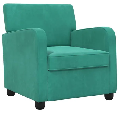 Image de Fauteuil VidaXL en velours turquoise