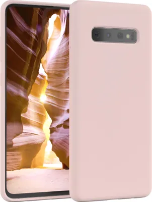 Produktbild von EAZY CASE Silikonhülle für Samsung Galaxy S10 Plus Silikon Backcover Schutz in Rosa