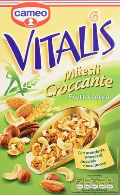Produktbild von 6x Cameo Vitalis Muesli Croccante Frutta Secca Cerealien getrocknete Früchte 300g