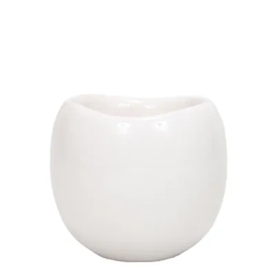Produktbild von Kolibri Home | Bowl Blumentopf - Weißer Keramik-Ziertopf - Topfgröße Ø9cm