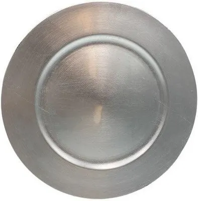 Immagine prodotto di Piatto, piatto decorativo, elegante sottopiatto 33 cm T-08 argento