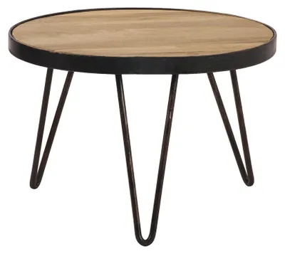 Produktbild von Miliboo - Couchtisch rund Industrie-Design 50 x 35 cm ATELIER