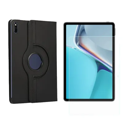 Produktbild von 2in1 Set für Huawei MatePad 11 2021 11 Zoll Tablet mit Smartcover + Schutzglas mit Auto Sleep/Wake Magnetverschluss Hülle