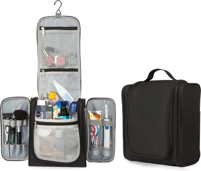 Produktbild von TRVLMORE TRVLMORE Kulturtasche XL - Hängend mit Haken - Schwarz