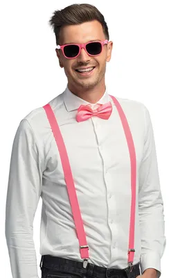 Produktbild von Party Zubehör Set 3-teilig neon-pink, KI-generiertes Bild
