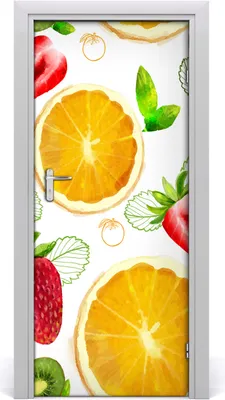 Produktbild von Tulup Türaufkleber 85x205 cm Dekorative Aufkleber Selbstklebend Wasserdichte Tapete Abnehmbar Schlafzimmer Wohnzimmer Wohnkultur - Obst