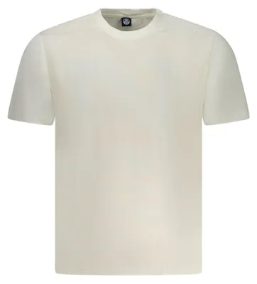 Produktbild von Weißes Herren Kurzarm-T-Shirt mit Rundhals und Print-Design