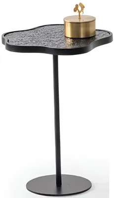 Image de Table d'appoint luxueuse aux formes courbes et texturées