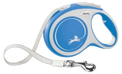 Zdjęcie produktu dla Flexi New COMFORT, Pies, Chowany przewód, Niebieski, Biały, Taśma, 60 kg, L