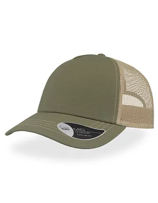 Immagine prodotto di Atlantis RCAN | Rapper Canvas Cap, berretto a rete a 5 pannelli - Colore: Olive/Khaki - Taglia: Taglia unica