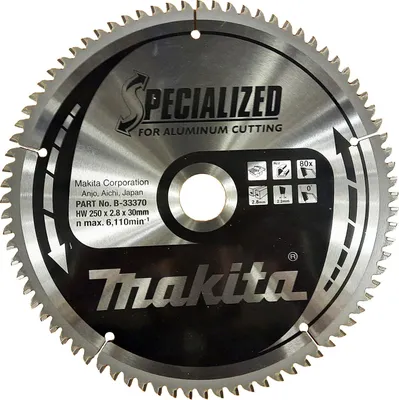 Immagine prodotto di Makita B-33370 Lama circolare speciale 250 x 30 mm, 80 denti, alluminio