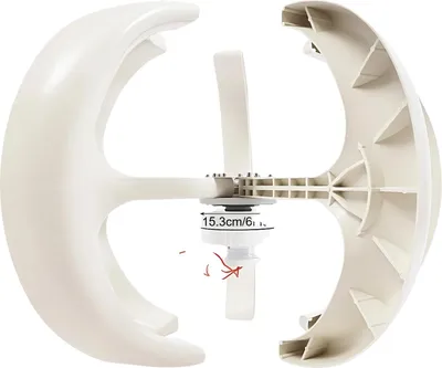 Immagine prodotto di Turbina eolica ad asse verticale, potenza 600 W, bassa velocità di avvio, BIANCO