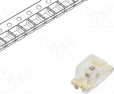 Obrázok produktu pre 10 LED, 10 ÷ 54 mcd, červeno-oranžová, SMD, uhol 130°, 0603, 1,6 x 0,8 x 0,8 mm, 2 ÷ 2,4 V, LTST-C190KEKT, LED-D