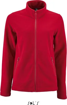 Produktbild von SOLs 02094 | Damen Plain Fleece Jacke Norman - Farbe: Red - Größe: XXL